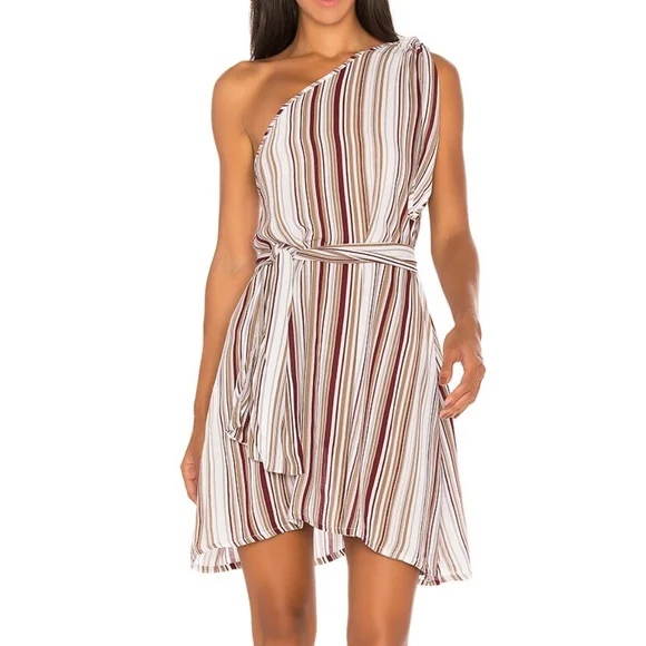 strapless open back dress Suis Midi Dress Deep Red main image 1